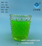 170ml麻點玻璃蠟燭杯生產廠家